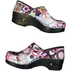 Koi by Sanita Professional Nurse Clogs Women’s EU 35 Colorful Patent Leather
